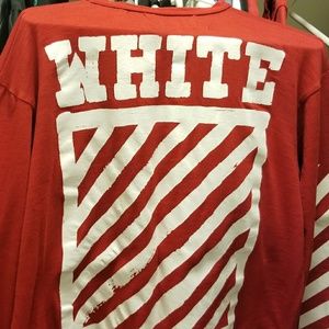 Off white long sleeve crew neck